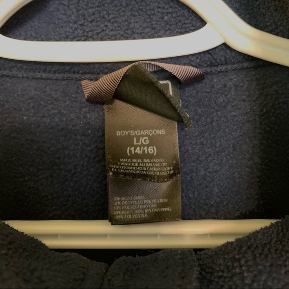 Navy & Grey North Face Denali Fleece Jacket - Picture 4 of 4